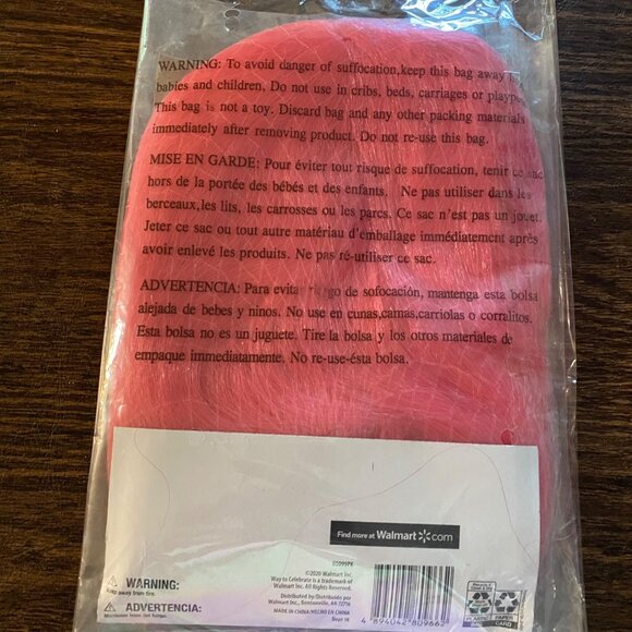 Halloween Short Bob Wig Hot Pink Costume Cosplay NWT - Picture 4 of 4